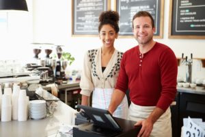 Couple running a cafe