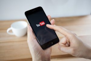 accessing youtube on mobile phone